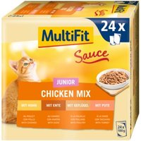 MultiFit Junior Sauce Chicken Mix Multipack 24x100 g