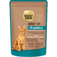 SELECT GOLD Adult Acceptance Huhn mit Leber & Lachs 24x85 g