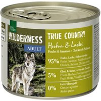 REAL NATURE WILDERNESS Nassfutter Hund, Adult, True Country, Huhn und Lachs 12x200 g