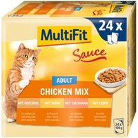 MultiFit Adult Sauce Chicken Mix Multipack 24x100 g