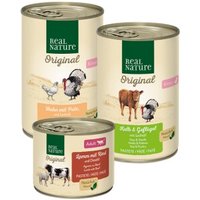 REAL NATURE Classic Nassfutter Katze, Kittenpaket 6x400 g