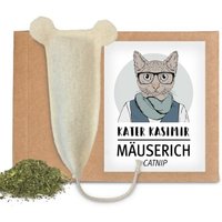 Kater Kasimir MÄUSERICH - Die XL Spielmaus, handgenäht aus echtem Wollfilz, gefüllt mit Katzenminze