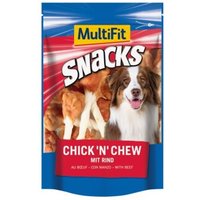 MultiFit Snacks Chick'n chew mit Rind 2x100 g