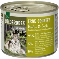 REAL NATURE WILDERNESS Nassfutter Hund, Senior, True Country, Huhn und Lachs 12x200 g