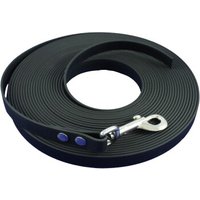 bio-leine 15-25 kg Biothane Schleppleine schwarz 10 m