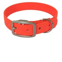 bio-leine 52-62cm HU Biothane Halsband orange 24 cm, 33 cm