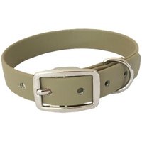 bio-leine 21-30cm HU Biothane Halsband beige 24 cm, 33 cm