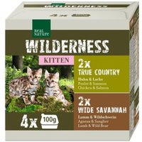 REAL NATURE WILDERNESS Nassfutter Katze, Kitten Multipack 4x100 g
