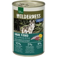 REAL NATURE WILDERNESS Nassfutter Hund, Adult, Dark Fjord, Lachs mit Rentier und Ente 12x400 g