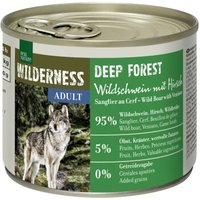 REAL NATURE WILDERNESS Nassfutter Hund, Adult, Deep Forest, Wildschwein mit Hirsch 12x200 g