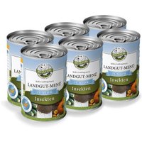 Bellfor Hundefutter Nass mit Insekten für Welpen - Landgut-Menü Junior - 6x400g