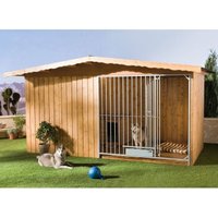 Sauerland Hundezwinger Charly mit Hundehütte 3 m, 2 m, 2,25 m mit Bodenplatte