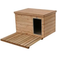 Sauerland Hundehütte Lassie mit Flachdach mit Liegerost