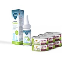 I love my cat Vermal Set für Katzen Marsavet Vermal Tropfen 50 ml + Nassfutter mit Huhn 6x100 g