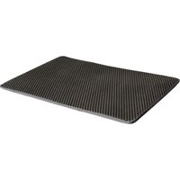 RHR Quality Katzenklo Matte Dirty Paw 75x55cm anthrazit/ grau