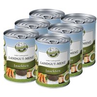 Bellfor Hundefutter Nass mit Insekten - Landgut-Menü - 6x800g
