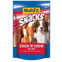 MultiFit Snacks Chick 'n' Chew mit Rind 2x100 g