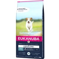EUKANUBA Trockenfutter Hund Small & Medium Breed Adult, getreidefrei mit Fisch 12 kg