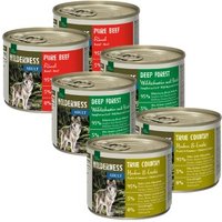 REAL NATURE WILDERNESS Nassfutter Hund, Adult, Mixpaket 6x200 g