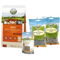 Bellfor Futterset für körperlich aktive Hunde - Premium PUR Aktiv + Fitness Pulver + Soft-Snacks 2,980 g
