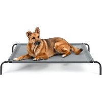 Lionto erhöhte Hundeliege grau L