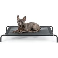 Lionto erhöhte Hundeliege schwarz M