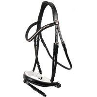 Hans Melzer Horse Equipment Hans Melzer Trense Hagen weiß unterlegt LACK WB EXTRA (KB-Kaltblut)