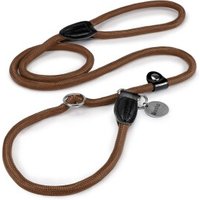 Lionto Retrieverleine, Hundeleine, Führleine braun 1,7 m