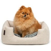 Lionto Hundebett mit Wendekissen meliert S