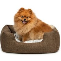 Lionto Hundebett mit Wendekissen meliert S