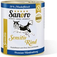 Sanoro Sensitiv Rind mit BIO-Gemüse 6x800g