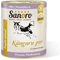 Sanoro Pures Muskelfleisch vom Känguru 6x800g