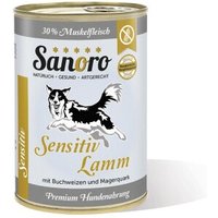 Sanoro Menü Sensitiv Lamm - mit Karotte und Buchweizen 12x400g