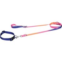 FIT+FUN Halsband+Leine Set bunt M