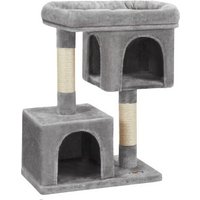 FEANDREA Kratzbaum 84cm große Plattform hellgrau