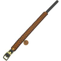 Wildfang Hundehalsband "Naturgeflüster" aus Biothane mit Paracord braun L