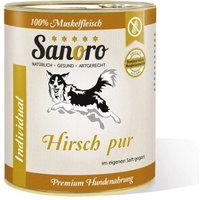 Sanoro Pures Muskelfleisch vom Hirsch 6x800g