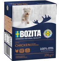 BOZITA Nassfutter Hund Junior Häppchen in Gelee Hühnchen 6x370 g
