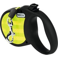 AniOne Rollleine Reflect schwarz/ gelb M