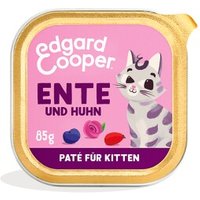 Edgard & Cooper Nassfutter Katze Kitten Paté Ente und Huhn 32x85 g