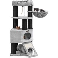FEANDREA großer Kratzbaum Sisalstämme schwarz/ grau