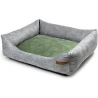Rexproduct SoftColor luxury dog bed in grau color grün XL