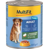 MultiFit Adult Ragout Kaninchen und Karotten 12x800 g