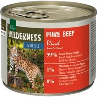 REAL NATURE WILDERNESS Nassfutter Katze, Adult Pure Beef 6x200 g
