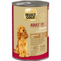 SELECT GOLD Nassfutter Hund Sensitive Adult Lamm mit Reis 12x400 g