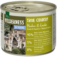 REAL NATURE WILDERNESS Nassfutter Hund, Junior, True Country, Huhn und Lachs 12x200 g