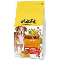 MultiFit Benissimo Trockenfutter Hund Adult, mit Rind & Gemüse 12 kg