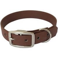 bio-leine 21-30cm HU Biothane Halsband kastanie braun 24 cm, 33 cm