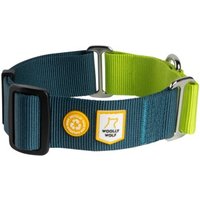 Woolly Wolf Halsband Color Block Martingale Deep Teal Mix L
