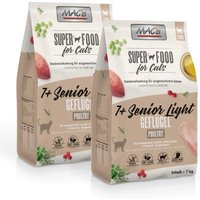 MAC's Cat +7 Senior Trockenfutter Light Geflügel 2x7 kg